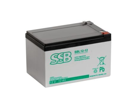 Akumulator VRLA AGM 12V 12Ah (żywotność 10-12lat) SBL12-12 T1