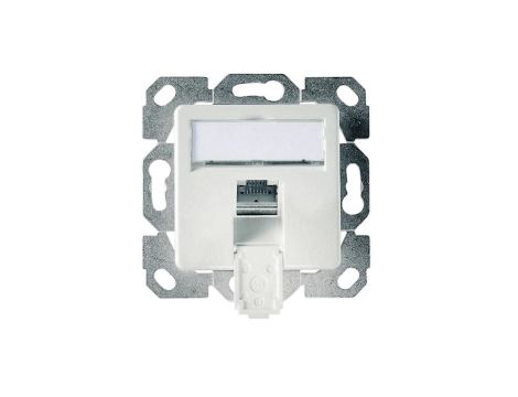 Telegärtner Gniazdo podtynkowe 1xRJ45 ekranowane kat.6A białe
