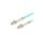 Patchcord światłowodowy MM LC/UPC-LC/UPC duplex 3mm OM3 aqua 1m LANBERG