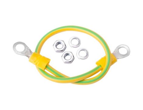 KOMPLET ZESTAW UZIEMIENIA KABEL PRZEWÓD LINKA UZIEMIAJĄCA LGY 4 mm2 0,22m (EK-18)