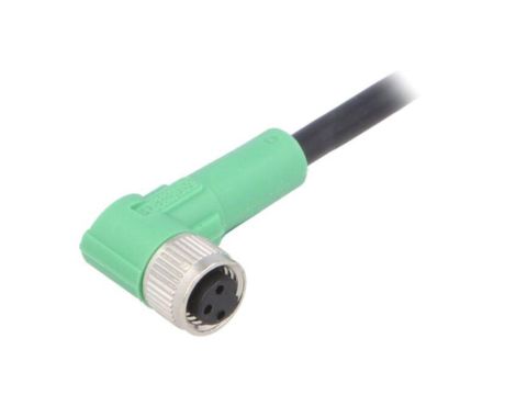 Kabel do czujników/automatyki, M8, Ilość -PINów: 3, kątowe, 5m, wtyk, 250VAC SAC-3P-5,0-PVC/M8FR