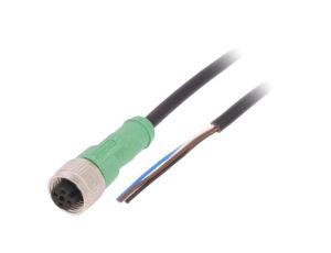 1404408 Kabel do czujników/automatyki, M12, Ilość pinów: 4, proste, 5m, wtyk, 4A