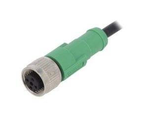 1404407 Kabel do czujników/automatyki, M12, Ilość pinów: 4, proste, 3m, wtyk, 4A