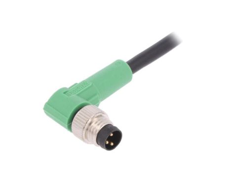 1415866 Kabel do czujników/automatyki, M8, Ilość pinów: 3, kątowe, 3m, wtyk, 250VAC