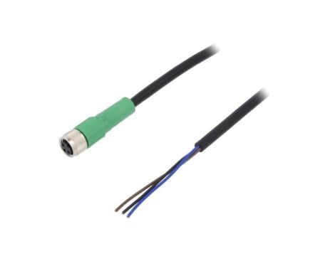 1506532 Kabel do czujników/automatyki, M8, Ilość pinów: 3, proste, 10m, wtyk, 4A