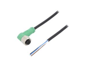 1415608 Kabel do czujników/automatyki, M12, Ilość pinów: 4, kątowe, 10m, wtyk, 4A