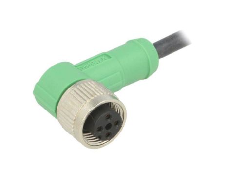 1668234 Kabel do czujników/automatyki, M12, Ilość pinów: 4, kątowe, 3m, wtyk, 4A