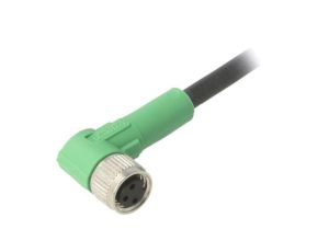 1669741 Kabel do czujników/automatyki, M8, Ilość pinów: 3, kątowe, 3m, wtyk, 60VAC