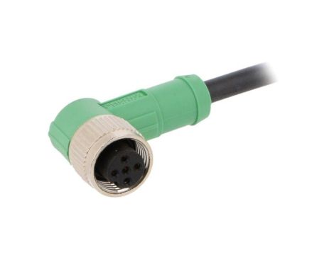 1669851 Kabel do czujników/automatyki, M12, Ilość pinów: 5, kątowe, 1.5m, wtyk