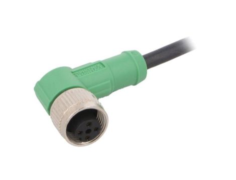 1668221 Kabel do czujników/automatyki, M12, Ilość pinów: 4, kątowe, 1.5m, wtyk