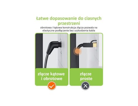 patchcord CAT6a UTP 100 miedź obrotowy kątowy slim /2 m/