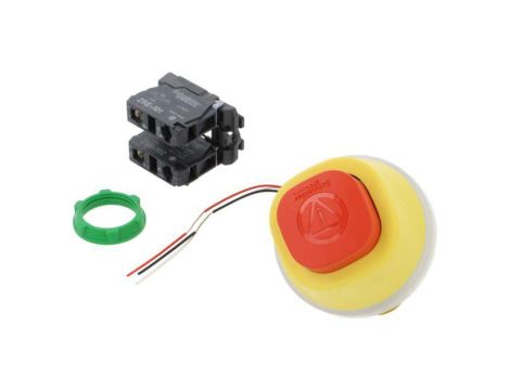 XB5AS84W3B5 Przełącznik bezpieczeństwa 22mm Poz.stab: 2 NC + NO czerwony