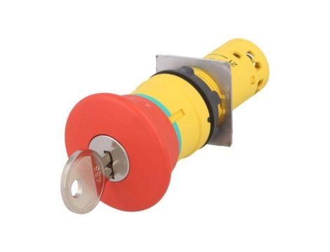 XB7NS9445 Przełącznik bezpieczeństwa z kluczem 22mm Poz.stab: 2 NC + NO