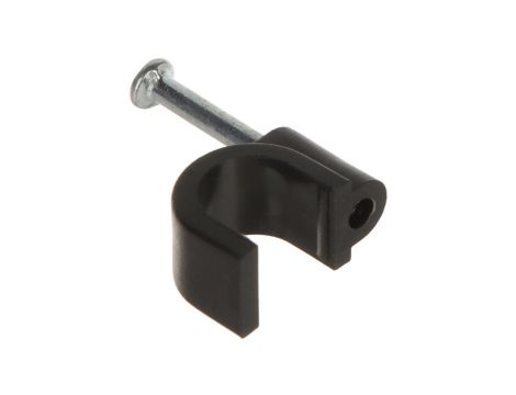 Uchwyt kablowy okrągły fi7mm czarny TRZ-7/B*P100