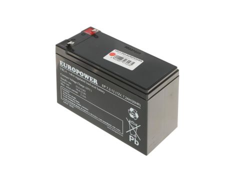 Akumulator VRLA AGM 12V 7,2Ah (żywotność 6-9 lat) EP 7,2-12 T1