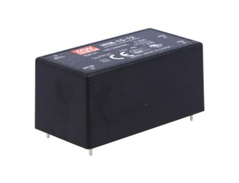 IRM-15-12 Przetwornica AC/DC, 15W, Napięcie wejściowe: 85264VAC,120370VDC, Napięcie wyjściowe: 12VDC