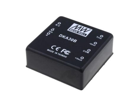 DKA30A-12 Przetwornica DC/DC, 30W, Napięcie wejściowe: 918VDC, Napięcie wyjściowe: 12VDC, Uwyj2: -12VDC
