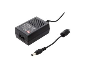 GST18B24-P1J Zasilacz impulsowy, 24VDC, 0,75A, Wyj: 5,5/2,1, 18W, 85264VAC