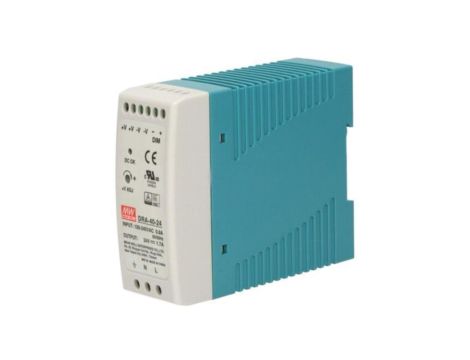 DRA-40-24 Zasilacz impulsowy, na szynę DIN, 40,8W, 24VDC, 1,7A, 90264VAC