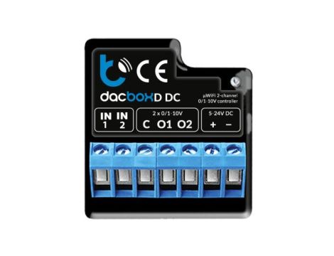 BleBox dacBox DC Inteligentny ściemniacz, regulator obrotów, mocy Wi-Fi do oświetlenia, wentylatorów, pompy 5-24V SMARTHOME