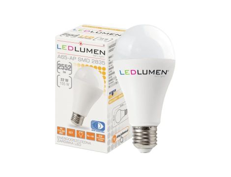 Żarówka A65-AP E27 22W 2552lm LED CCD WW biała ciepła