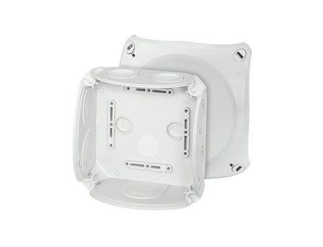 Puszka instalacyjna DK 0600 GZ natynkowa bez zacisków 130x130x77mm hermetyczna IP66 szara HENSEL