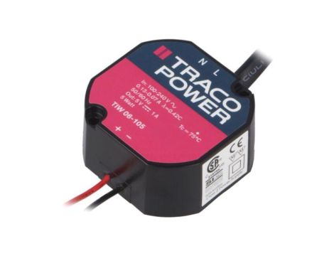 TIW06-105 Zasilacz impulsowy, do wbudowania, stałonapięciowy, 5W, 5VDC, 1A