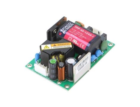 TPP40-124A-J Zasilacz impulsowy, otwarty, 40W, 120370VDC, 85264VAC, Output: 1