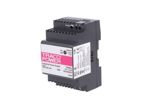 Zasilacz impulsowy, na szynę DIN, 30W, 24VDC, 1,25A, 85264VAC TBL 030-124