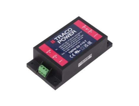 TMPW50-115-T Zasilacz impulsowy, do wbudowania, 50W, 15VDC, 3333mA, TMPW, 88