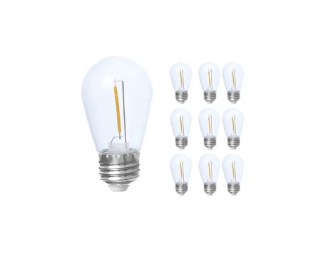 Żarówka LED E27 1W akcentowa plastik do girland ART IP65 10pack