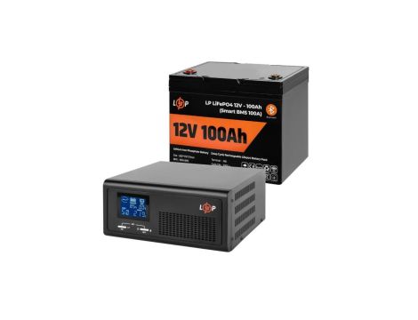 ZESTAW ZASILANIA AWARYJNEGO UPS + AKUMULATOR LIFEPO4 1000VA 600W 1280Wh