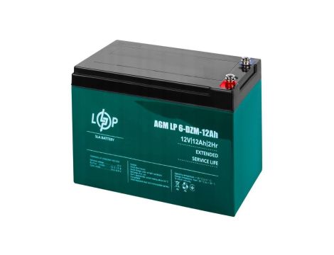 AKUMULATOR AGM TRAKCYJNY LP 6-DZM 12V 12Ah DO SKUTERA WÓZKA INWALIDZKIEGO