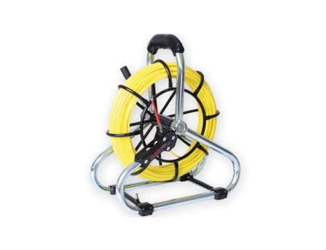 Pilot do przeciągania kabla włókno szklane fi 4,5mm na stojaku standard 60m /10048/