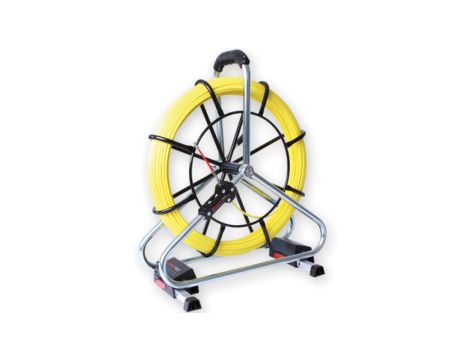 Pilot do przeciągania kabla włókno szklane fi 6mm na stojaku PROFI-SET 60m /10063/