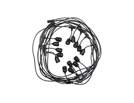 Girlanda ogrodowa do żarówek Danda 15xE27 15m IP54 wodoodporna czarna EDO777466