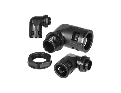 Dławik Dławnica poliamidowa M25x1,5 kątowa 90 do rur karbowanych Ana-Quick roz.17 IP65 ANAMET