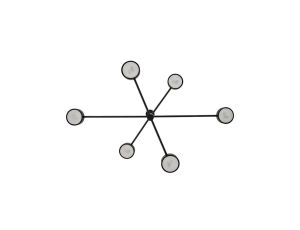 Lampa Sufitowa Wisząca LED 6x GX53 Ścienna Czarna OVILO LUMILED