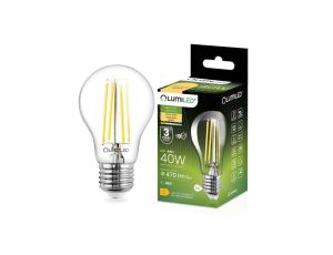 Żarówka LED E27 A60 4W = 40W 470lm 3000K Ciepła 360 Filament LUMILED