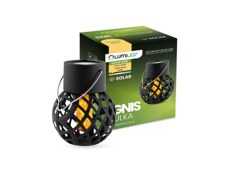 Lampa Solarna LED Lampion Kulka 7cm IGNIS Latarenka Ogrodowa IP44 1800K LUMILED