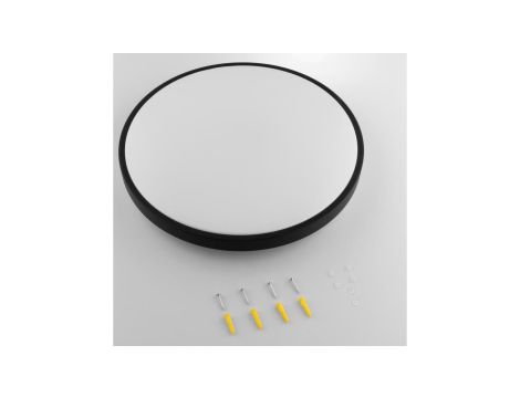 Plafon LED Lampa Sufitowa Natynkowa 36W 4000K 3820lm 106 lm/W CELIS Okrągły IP44 Czarny Ring ALS LUMILED