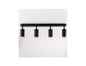 Lampa Sufitowa Reflektor 4x GU10 ELIGIS Czarny LUMILED