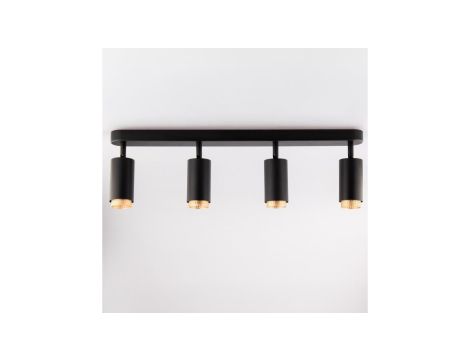 Lampa Sufitowa Reflektor 4x GU10 ELIGIS Czarny LUMILED