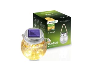Lampa Solarna Ogrodowa LED MAGUS 3000K Latarenka Lampion na Baterie Słoik LUMILED