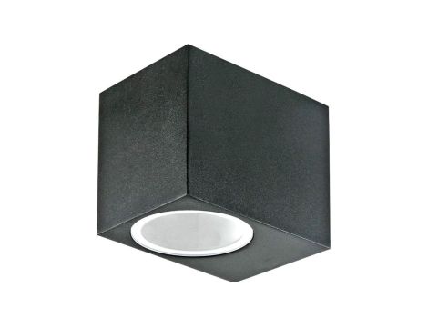 Lampa ścienna, kinkiet kwadrat GU10 max 35W czarny IP44 V-TAC VT-7651SQ
