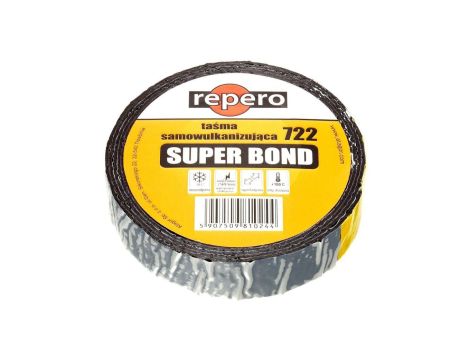 Taśma izolacyjna samowulkanizacyjna 25mm x 3m Repero SUPER BOND 722E czarna