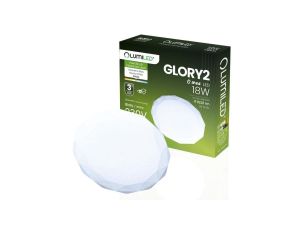 Plafon LED Lampa Sufitowa Natynkowa 18W IP44 Okrągły GLORY 2 Diament 33cm LUMILED