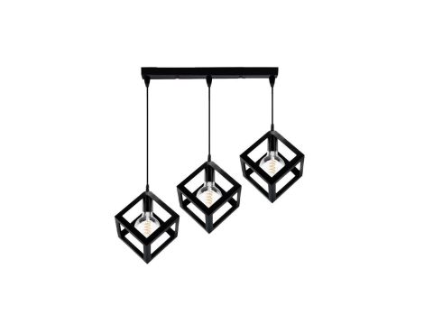 Lampa Wisząca Sufitowa TALUS Geometryczna Zwis Kostka do LED 3x E27 LUMILED
