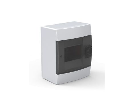 Rozdzielnica natynkowa 4-modułowa 140x173x104mm biała dymna 600.000.400 HOROZ ELECTRIC