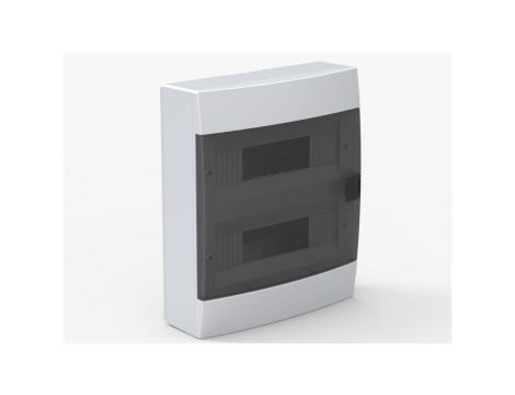 Rozdzielnica natynkowa 24-modułowa 286x340,5x112,5mm biała dymna 600.000.240 HOROZ ELECTRIC